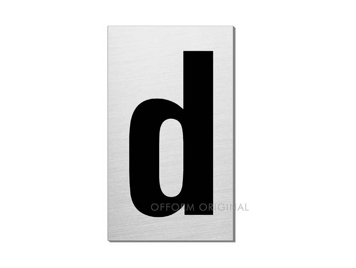 Steelox Buchstabe D 10 × 6 cm