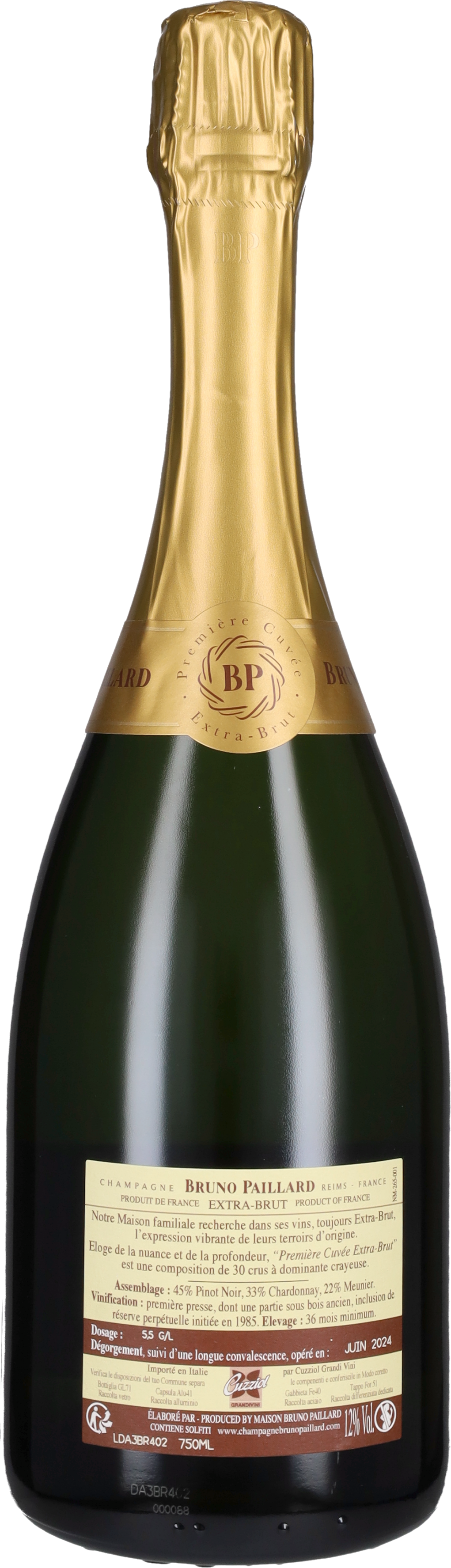Paillard Bruno Champagne Extra Brut 'Première Cuvée' Bruno Paillard