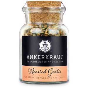 ANKERKRAUT Gewürzmischung BBQ-Rub, Roasted Garlic, für Fleisch, Fisch, Gemüse & Kartoffeln, vegan, im Glas, 95 g