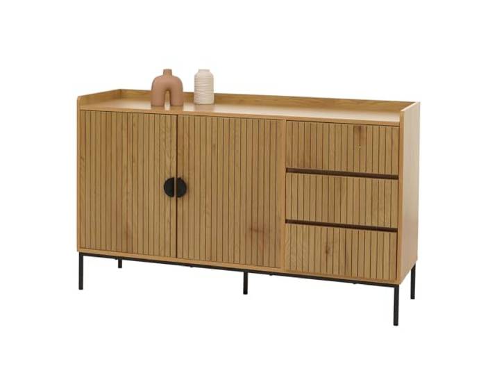 Mendler Sideboard HWC-O39 Holz Melamin 80x130x42cm - Natur