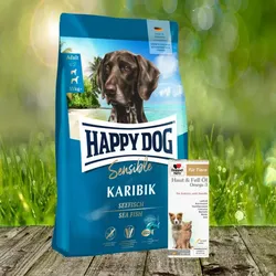 Happy Dog Supreme Karibik 11 kg + Doppelherz Haut und Fell Öl Omega-3 250 ml