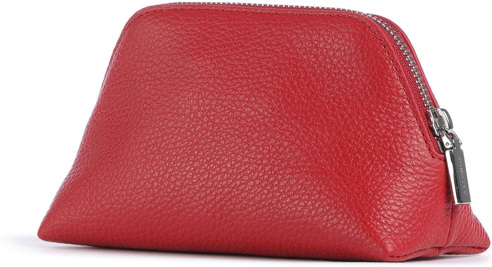 Coccinelle Helga Kosmetiktasche aus Leder, rot