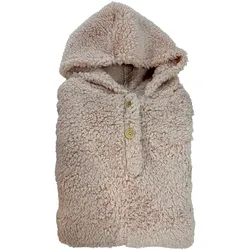 Antonio Kuschel Hoodie Teddy Oversize - Taupe