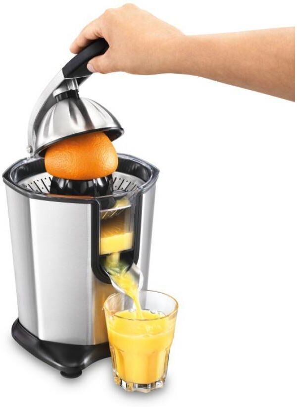 Solis OF SWITZERLAND Zitruspresse "Citrus Juicer", silber (silberfarben), Entsafter, Zitruspresse silberfarben Einheitsgröße