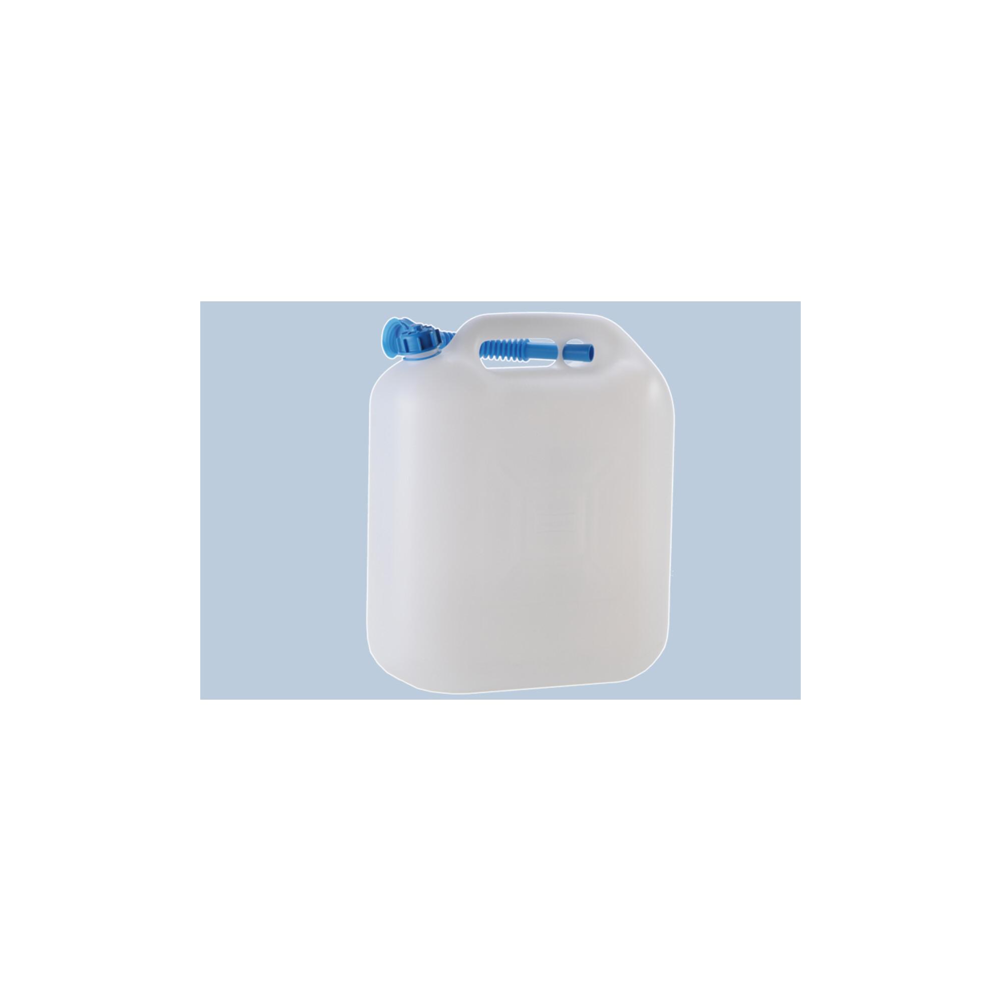 Hünersdorff Wasserkanister ECO 22 L mir Rohr, HD-PE natur, mit blauem Zubehör (817600)
