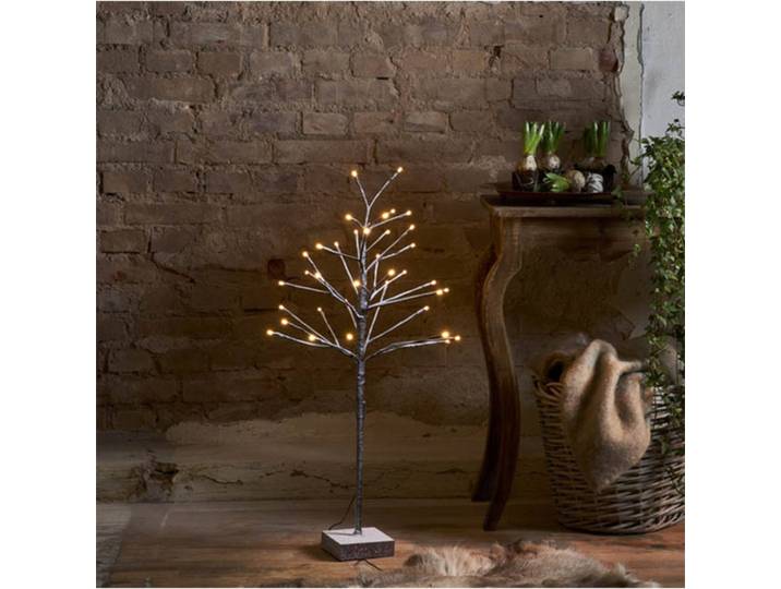 STAR TRADING LED-Dekobaum Snowfrost Tree IP20 Höhe 90cm, braun / rost, Metall