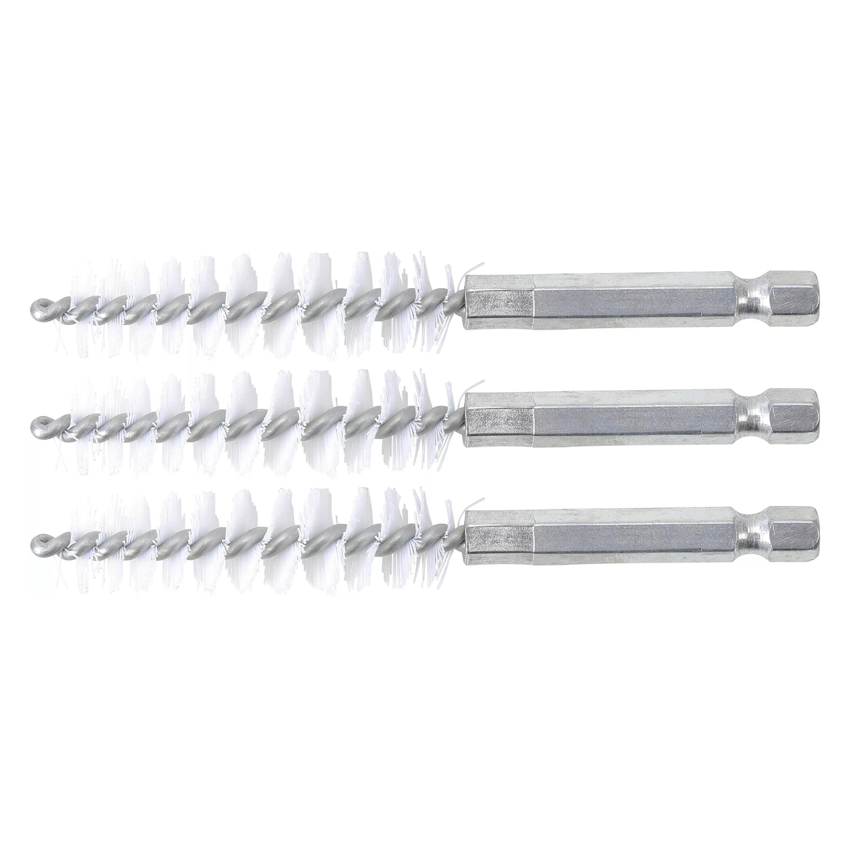 BGS Nylonbürste 13 mm Antrieb Aussensechskant 6,3 mm (1/4") 3-tlg. (3078-13-N)