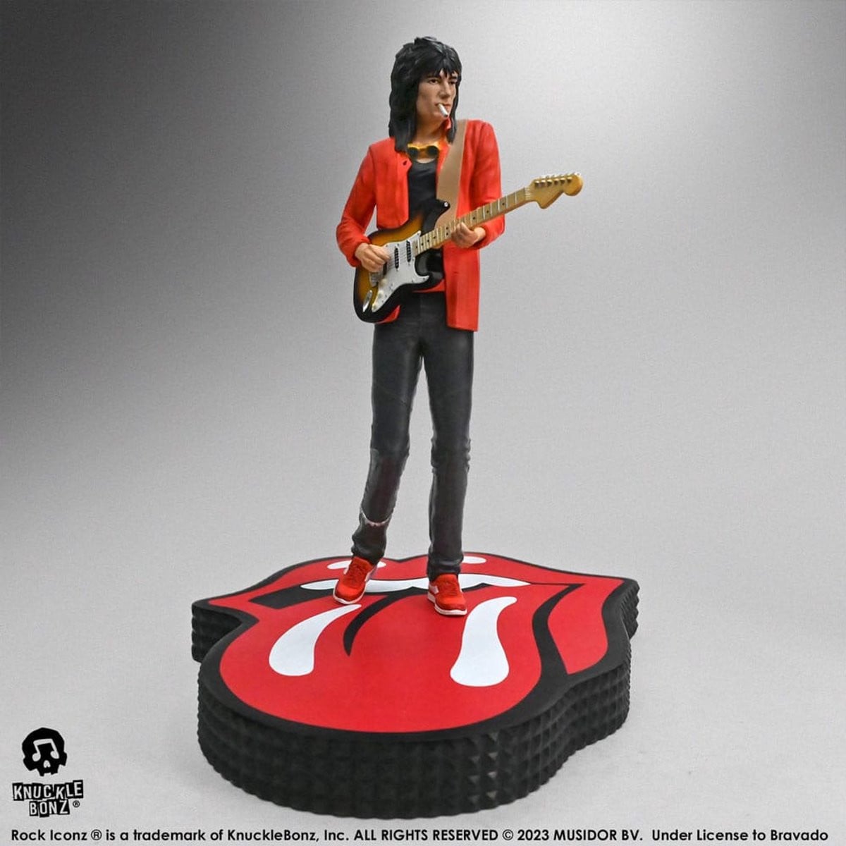 Knucklebonz The Rolling Stones Rock Iconz Statue Ronnie Wood Tattoo You Tour 1981 Beeld, 22 cm