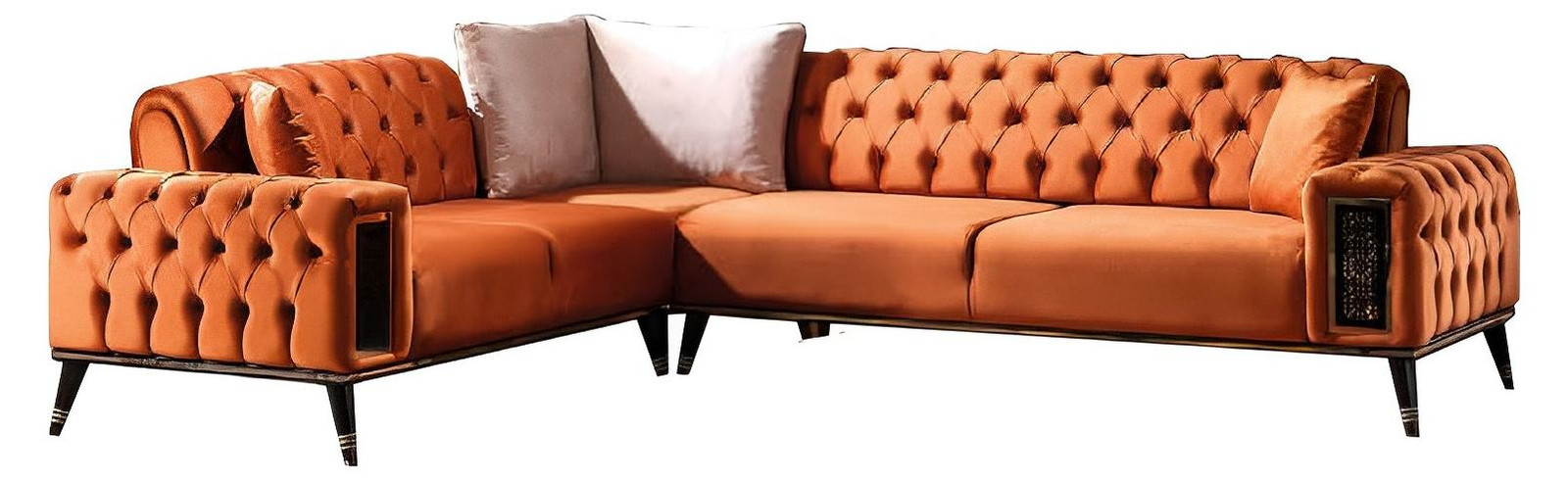 Moderne L-vormige hoekbank voor de woonkamer in luxe stijl