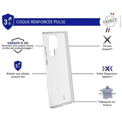 Force Case Pulse Handyhülle Series (Samsung Galaxy S22 Ultra 5G), Smartphone Hülle, Transparent