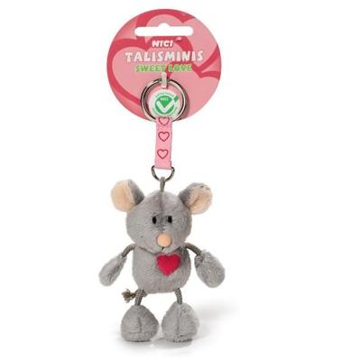 NICI 37388 - Maus Talisminis Sweet Love, Schlüsselanhänger, 10 cm, Glücksbringer