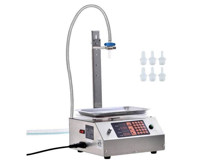 SucceBuy 30-15000g Machine de remplissage de liquide remplisseur d'eau de bouteille automatique avec pompe à membrane contrôle numérique pour boisson au vin