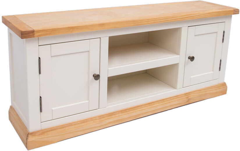 Brambly Cottage Henslee TV Stand for TVs up to 55" White/Brown/Antique Brass 55"