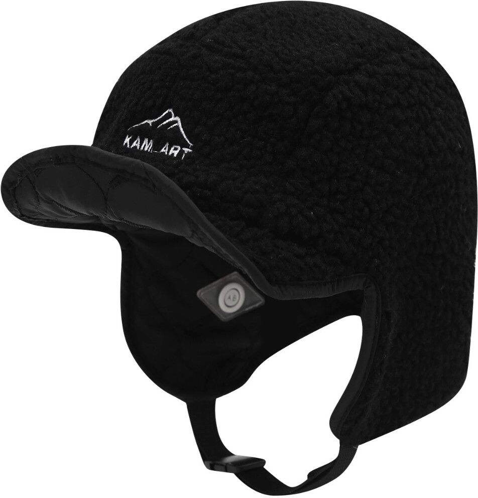 INF Wendbare Trappermütze mit dickem Fleece-Innenfutter und Ohrklappen zum Skifahren und Radfahren Schwarz