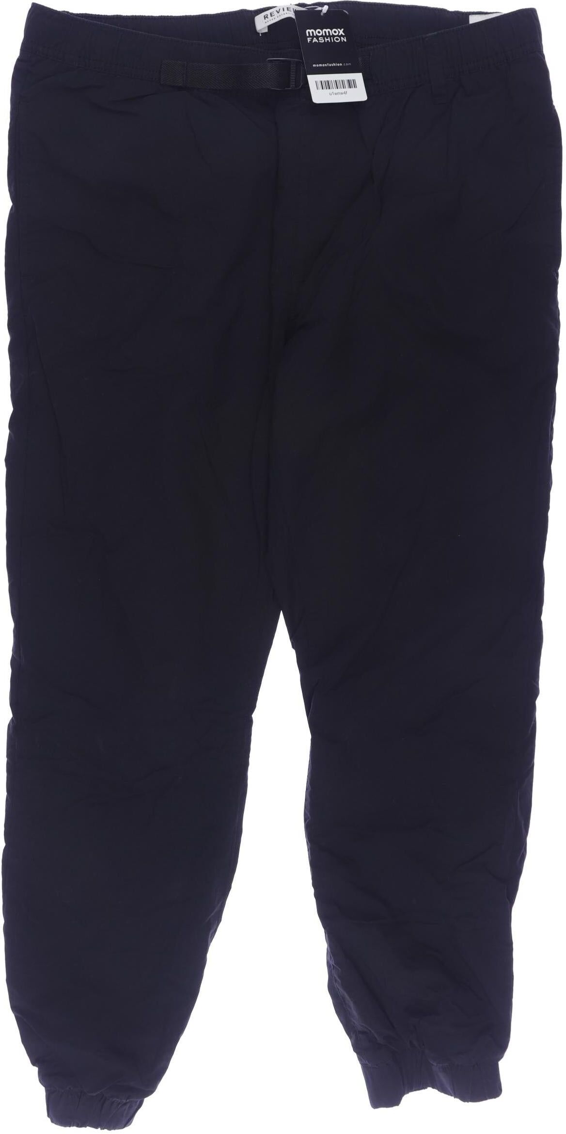 Review Herren Stoffhose, Schwarz, Gr. L, Synthetik - Second Hand