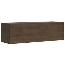 Itamoby Hochklappbares TV-Wandelement mit Kabelverschraubung L.133,6 H.40 T.39,2 Walnuss