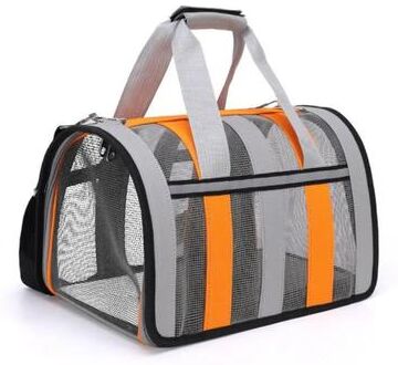 Uplift Essentials Portable Breathable Summer Pet Carrier Bag orange m