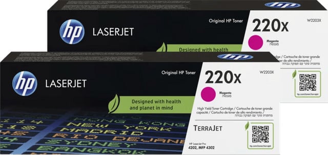 HP 220X LaserJet Toner Magenta - 2 stuks
