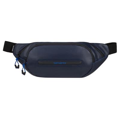 Bauchtasche SAMSONITE "ECODIVER", Damen, Gr. B/H/T: 35cm x 16cm x 10cm, blau (blau nights), Nylon, Taschen, Bauchtasche Gürteltasche Hüfttasche