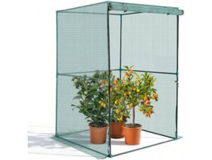VEVOR Pflanzenschutzzelt, 1200x1200x1800 mm Pflanzenschutznetz, Tür mit Reißverschluss, windbeständig, hoher Pflanzenkäfig Gewächshaus für Hochbeete im Freien, für Garten, Terrasse & Rasen