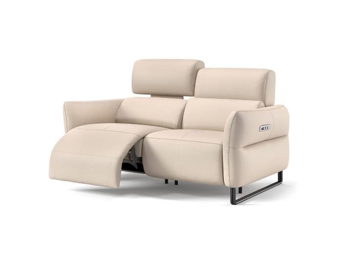 Leder Relaxsofa LUNA 2-Sitzer Designsofa Couchgarnitur