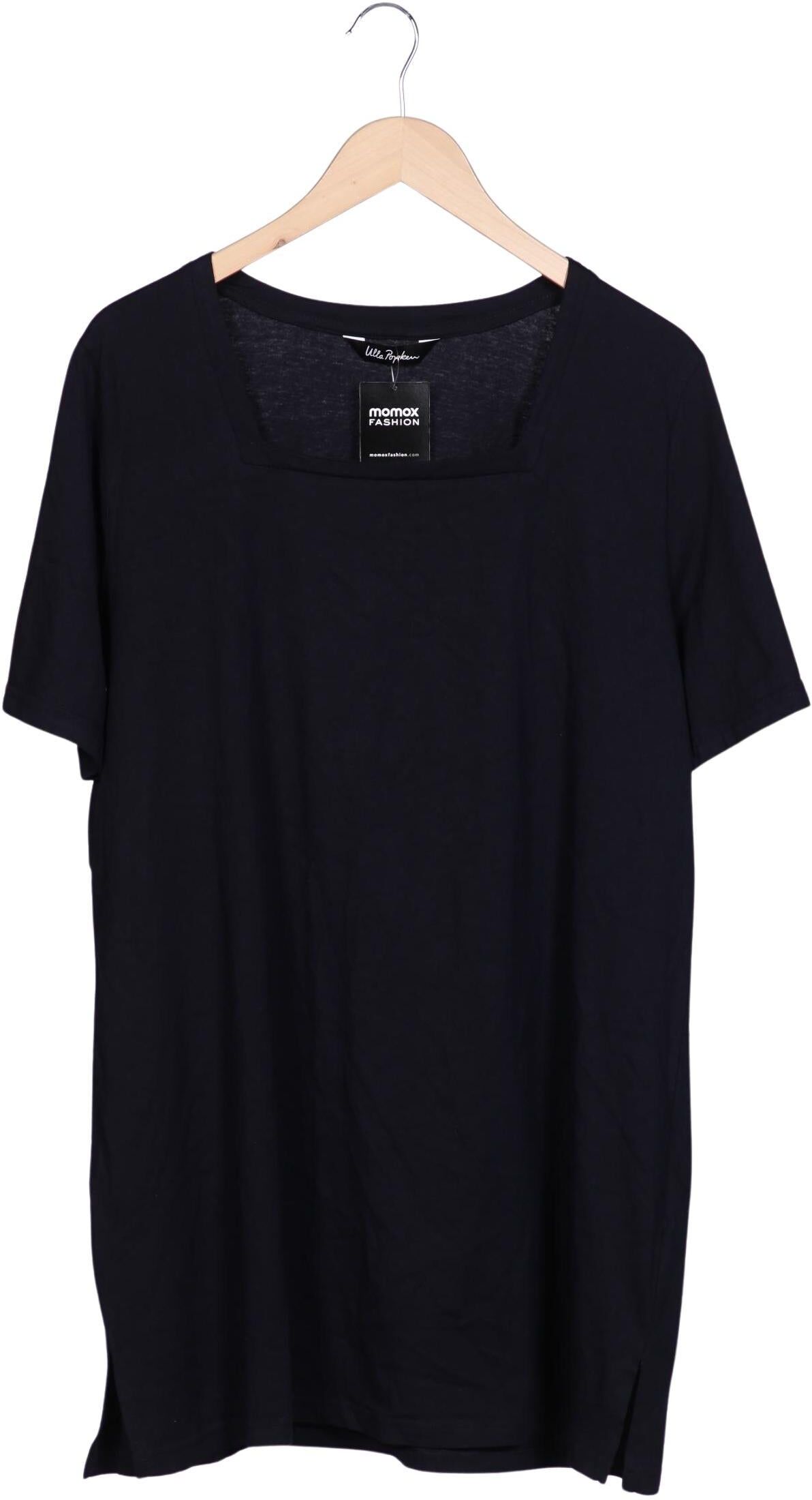Ulla Popken Damen T-Shirt, Marineblau, Gr. 4Xl, Baumwolle - Second Hand