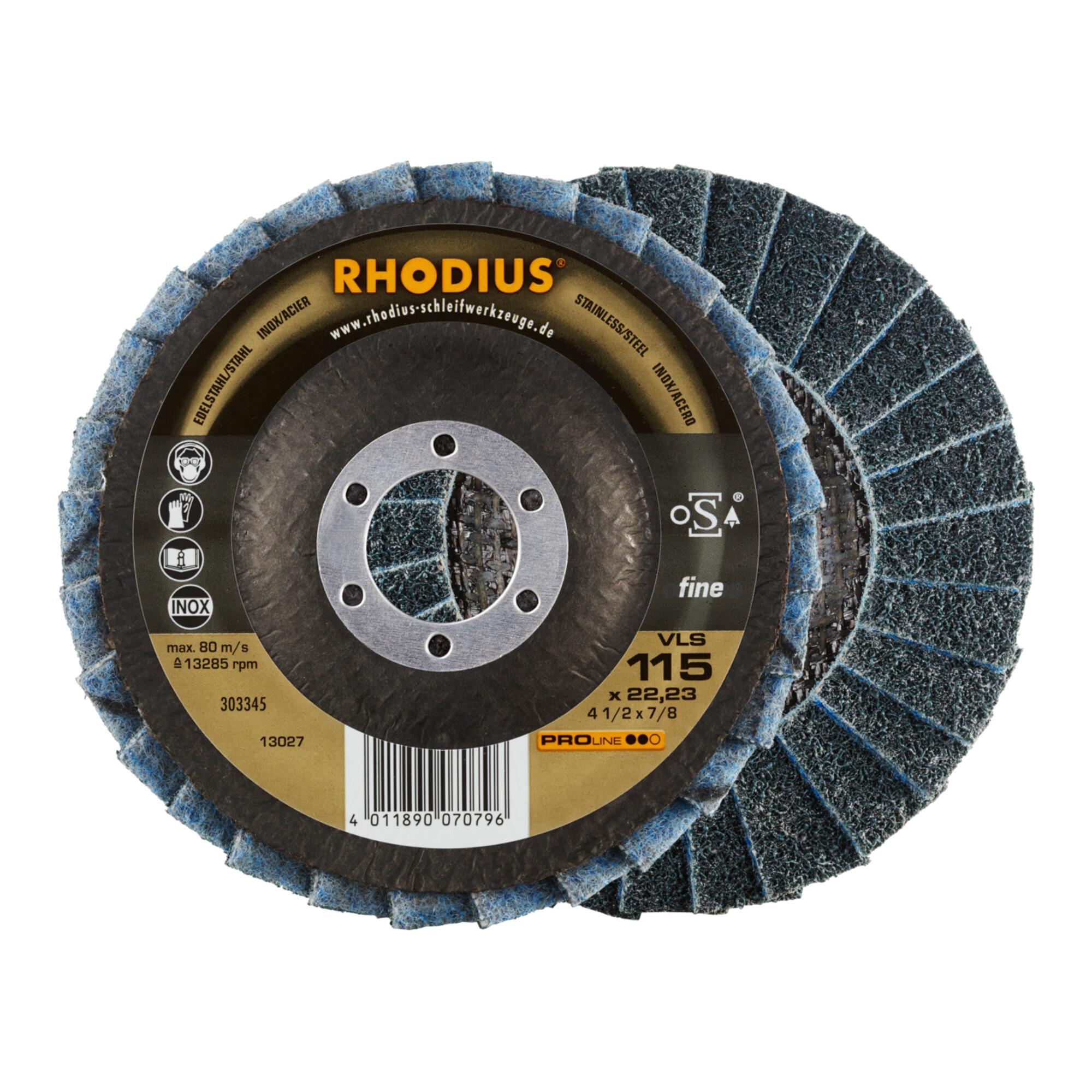RHODIUS PROline VLS Vliesfächerschleifscheibe 115 x 22,23 mm fine (303345)