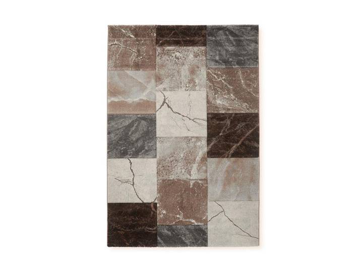 Webteppich Braun/Grau/Beige 120x170 cm Nero