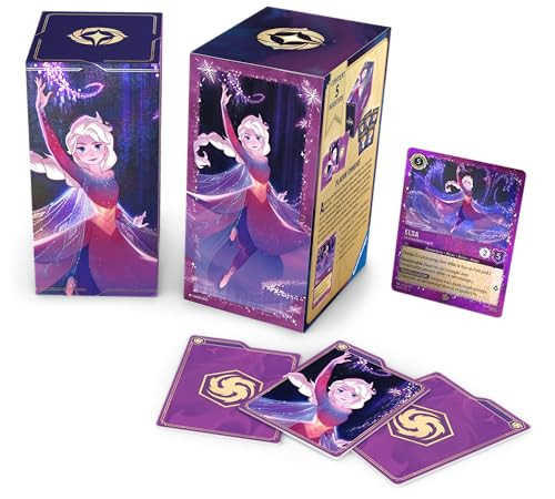 Ravensburger Disney Lorcana TCG Elsa cadeauset met opbergdoos voor kaarten, Franse versie