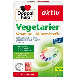 Doppelherz aktiv Vegetarier Vitamine + Mineralstoffe  30 St Tabletten