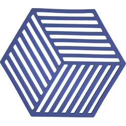 Hexagon Untersetzer für heißes Geschirr Indigo