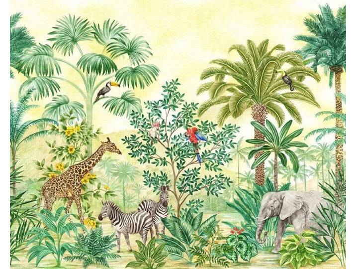 Fotobehang - Jungle Adventure 350x280cm - Vliesbehang