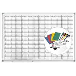 MAUL Planungstafel »Jahresplaner MAULstandard 6466384.SPR« 90/60 cm, inkl. reichhalti rot