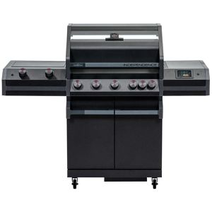 Grillfürst Gasgrill Independence P530G Smart, 5 Brenner, Edelstahl, mit Thermometer und Ablagen, 13 KW