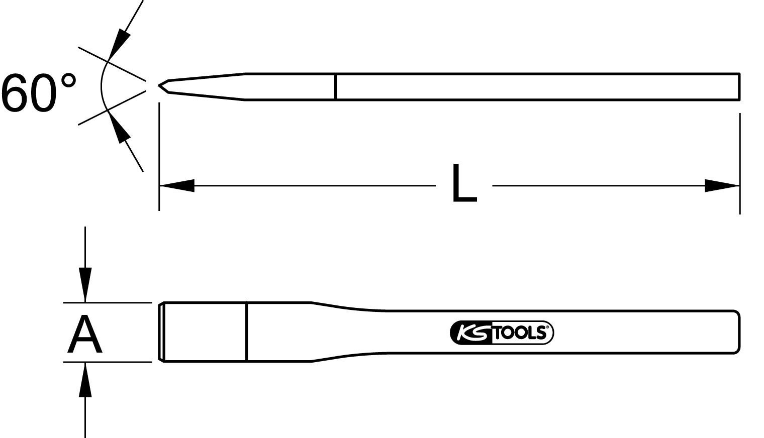 KS Tools Beitel 963.2447 Aluminium-brons 300g