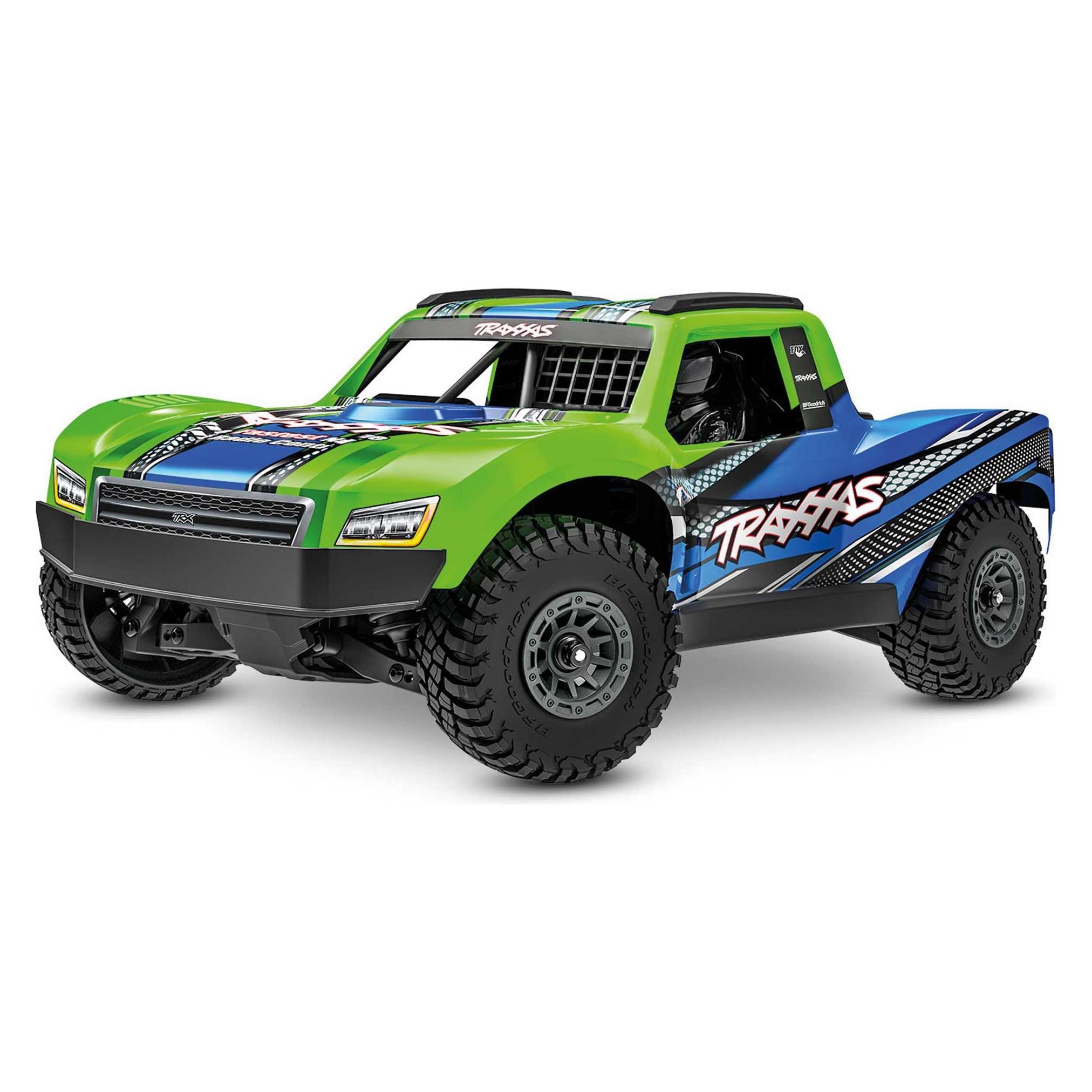 Traxxas MINI-Slash BL-2S 4x4 grün 1/16 Short Course RTR Brushless, HD-Teile, mit 2S Lipo/Lader (RTR Ready-to-Run) (TRX108164-1-GRN)