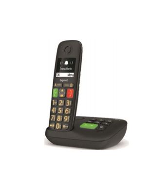 Gigaset Analoges/DECT-Telefon E290A (Schwarz) S30852-H2921-B1