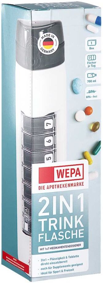 Wepa 2in1 Trinkflasche Mit 1x7 Dosierer Weiß