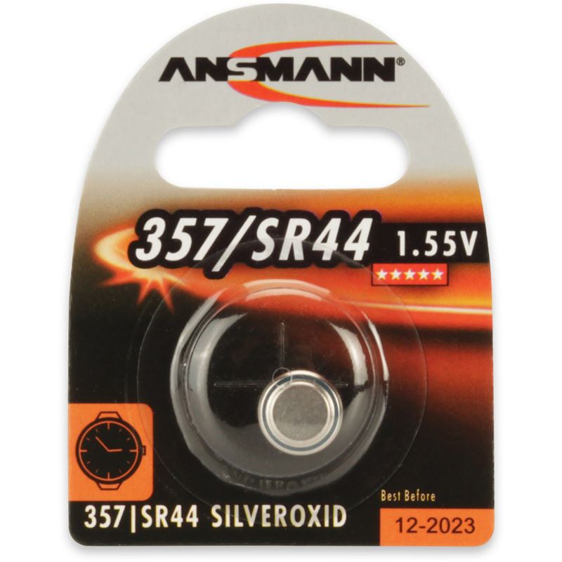 ANSMANN SR44 Silberoxid Knopfzellen Batterie 1.5 V 1er Pack