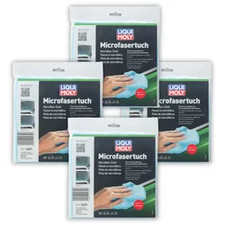 4x Microfasertuch LIQUI MOLY 1651 Poliertuch Reinigung Autowäsche Politur Glanz