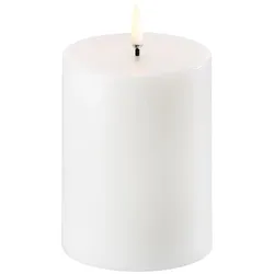 Uyuni LED Stumpenkerze 7,8x10cm nordic white