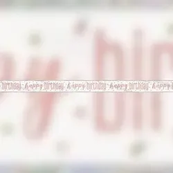 Banner roségold Happy Birthday