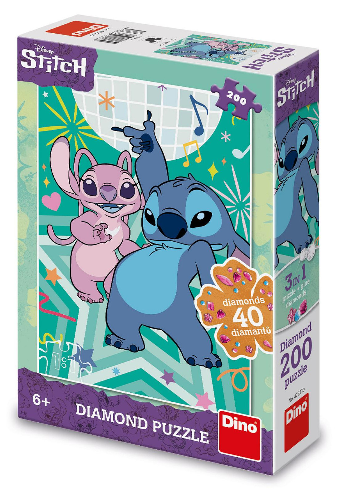 Dino Bikes Steek 200 diamanten puzzel