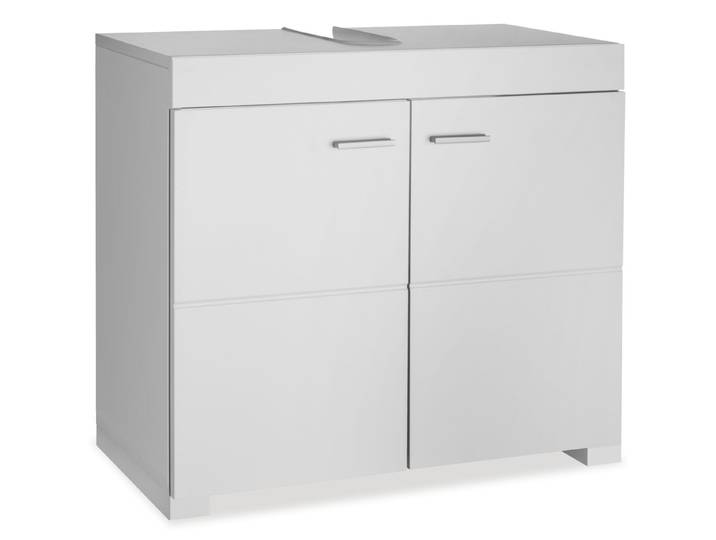 Waschbeckenunterschrank Idris, 2 Fächer, Belastbarkeit 35 kg - weiss