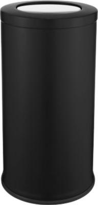 Schäfer Shop Select Abfalleimer mit Schwingdeckel, 68 l, Stahlblech, schwarz