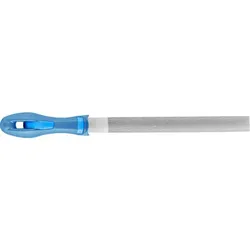Werkstattfeile mit Heft Halbrund 200mm Hieb 3 für Feinbearbeitung, Schlichten