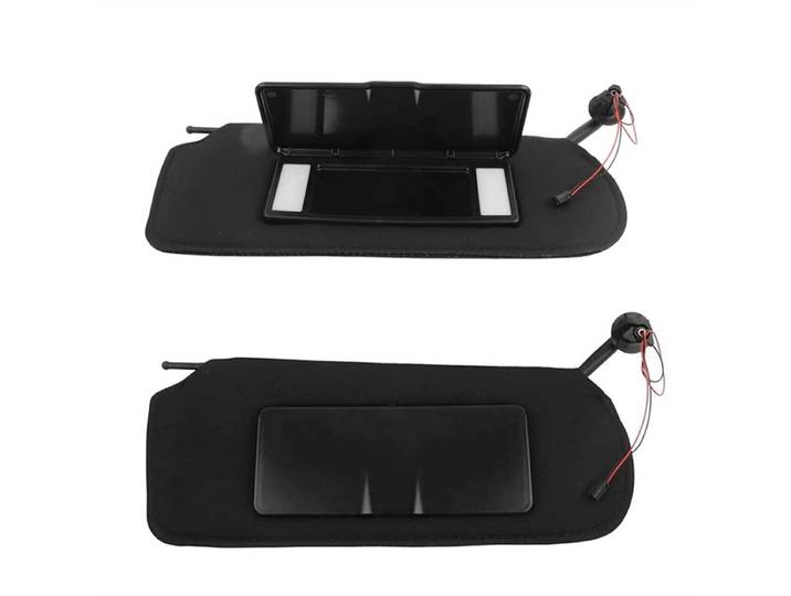 Pare-soleil de voiture avec lumière LED, miroir de courtoisie, pare-soleil pour Chevrolet Corvette C5 10442033-10442034, 1 paire