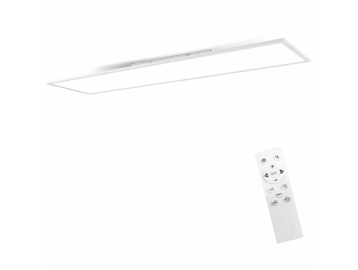 Plafonnier aluminium blanc 119.5x29.5x5cm led 40w