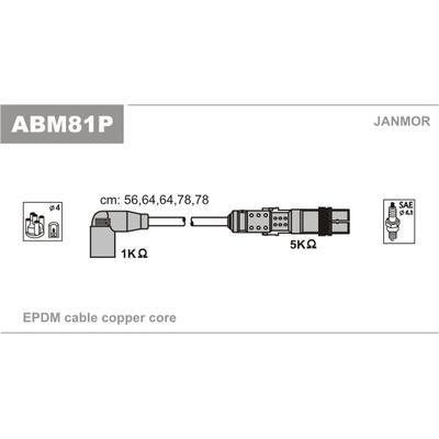 JANMOR Zündleitungssatz ABM81P für VAG