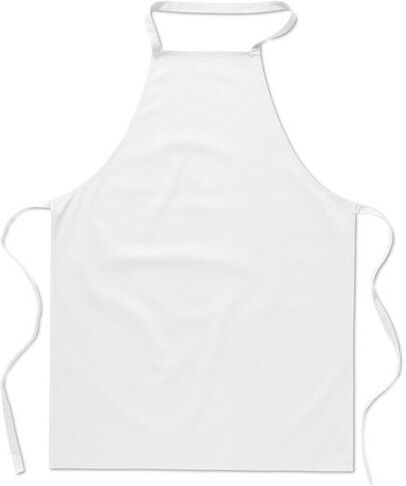 Tablier personnalisable de cuisine Kitab coton blanc